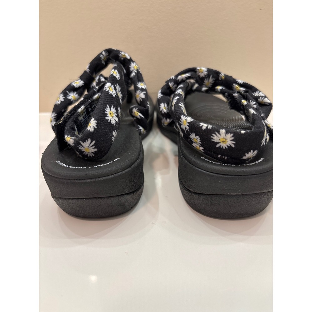 Clarks Cloudsteppers Women's Sandals Size 8M Black Daisy Adjustable Strap‎ - Picture 5 of 7